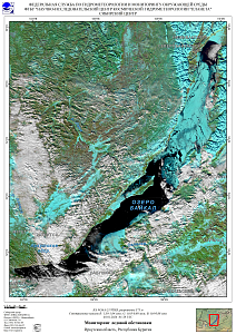 Гидрологическая обстановка на озере Байкал по спутниковым данным за 31 декабря 2025 г. - 8 января 2026 г.