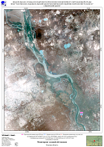 Гидрологическая обстановка на реке Томи по спутниковым данным за 14 апреля 2026 г.